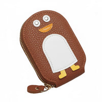 Penguin Card Wallet Compact Size Penguin Accordion Card Holder for Women, Girls