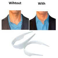 2PCS Adjustable Size Slick Collar Embedded Collar Stays for Shirts Unisex