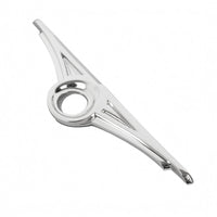 Chrome Rear Trunk Lock Cover Reflective Finish Rear Trunk Lock Cover Circular Opening