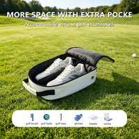 新款高尔夫鞋包无溶剂皮料便携旅行包Golf运动球鞋收纳袋三色可选