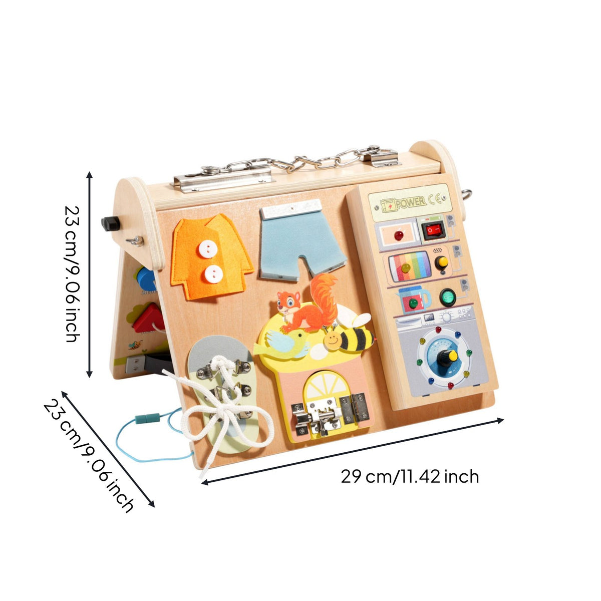 Circuit Busy Board Four-Insingle Child Toy Hand-Eye Coordination for Travel