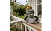 Vintage Angel Bust with Crown European Design House Decoration Retro Design