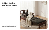 Extendable Single Sofa Bed Multi-Functional Pull-Expandable Single Bed Two-in-oneUse Space-Saving Design for Apartment Dwellers