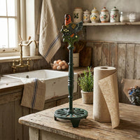 Cast Iron Hen Paper Towel Holder Heavy Duty Kitchen Organizer for Restaurant