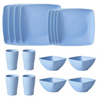 Wheat Tableware Set Square Plate Salad Bowl Mug Modern Minimalist Gift