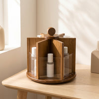 Rotating Makeup Organizer  foundationDegree Rotating Makeup Organizer Desktop Rack for Dressing Table, Washroom Counter