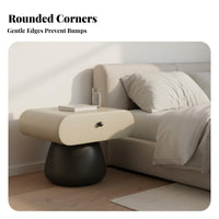 two-levellevel cumulusShaped Table Cute Appearance Bedside Stand polished Rounded Edges