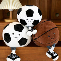 Soft Toy Doll with Dangling Legs Cuddly Soft Toy Character Toy Stuffed Ball Toy Round Plushie Collectible for Children