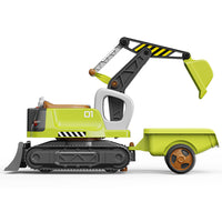 Multifunctional Large Excavator Ride-On Toy with Steam Spray, Sand Digging, for Kids
