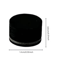 2Pcs 14mm PU Leather Cue Tip Medium Hardness Multi-Layer Billiard Tip Holds Chalk Well Billiards Accessory