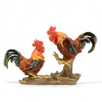Cockerel Figurine Realistic Cockerel Statue Resin for Garden, Patio
