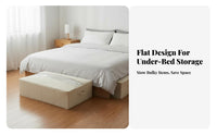 Under-Bed Storage Box Flat shape Foldable Underbed Bag fastenered Closure
