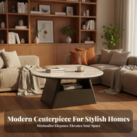 2 Pieces Nesting Coffee Table Set Minimalist Modern Minimalist Look Featured Furniture Easy to Clean Heat Resistant