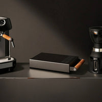 Coffee Grounds Espresso Grounds Drawer with Wooden Handle Minimalist Espresso Compact Container for Cafes
