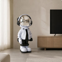 Astronaut Statue Electroplated Finish Astronaut Figurine Modern & Design