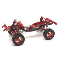 1/12 Scale Metal RC Crawler Chassis Aluminum Alloy Body Metal Chassis Upgrade DIY Modification Assembled RC Car Frame Kit for Rough Terrain