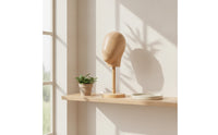 Hat Display Stand with Wooden Base Tabletop for Retailers