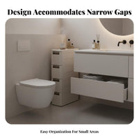 Narrow Gap Cabinet Space-Saving Household Storage Easy Assembly for Dorm Room