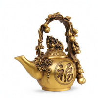 Teapot Ornament Traditional Chinese Sculpture Retro for Tea Room, Office Desk