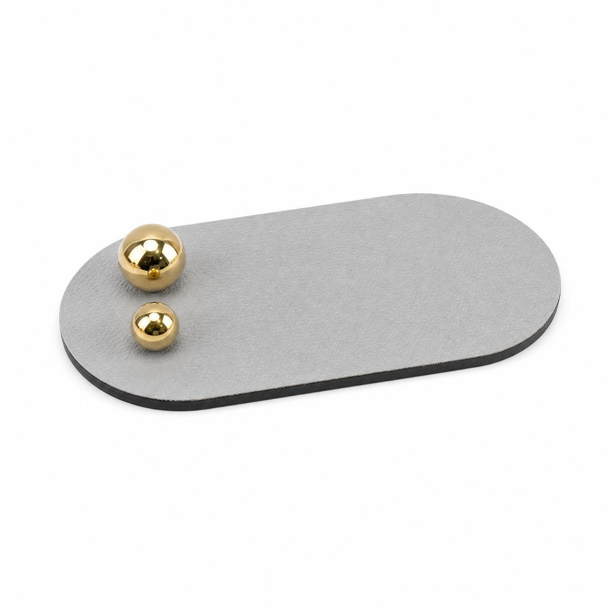 Elliptical Tray Matte Finish Display Tray Raised Edges Home Decor Item