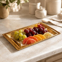 Rectangular Cake Tray Luxury Design Pastry Platter Wedding Decor