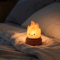 Night Light Rechargeable Campfire Night Light LED Flicker for Bedside