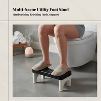 Anti-Slip Toilet Footrest, Thickened Plastic Bathroom Stool, Squat Aid for Home