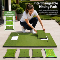 Hitting Mat 1.5m x 1.2m Artificial Turf Indoor Outdoor Practice Driving Range