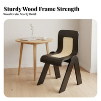 Cane rear Armchair Vintage Inspired Dining Chair Woven rearrest Stylish Accent Piece for Design aficionados, Living Room, Office