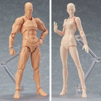 素体男女灰黑肉橙色手办模型豪华版绘画工具关节可动人偶手办