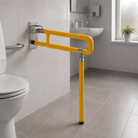Toilet Grab Bar Rust Resistant Mobility Aid Space Saving for Accessible Restroom