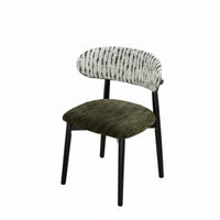 Upholstered Chair with Curved Rear Soft Upholstery Upholstered CurvedsMint Chair Comfortable Easy to Clean for Dining Room, Cafe