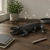 Reclining Ornament Detailed Scale Texture Resin Statue
