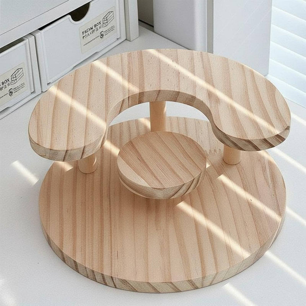 Tiered Cosmetic Rack Multi-Functional Tiered Display Tray Transparent for Women