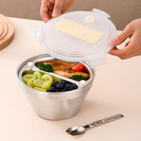 Lunch Meal Container with Utensil Easy to Clean Container for Students, Commuters, School