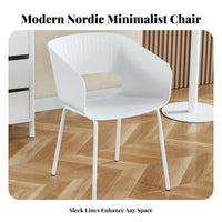 Modern Side Chair Nordic Design Shell rear Side Chair Easy to Clean Ergonomic rearrest for Homeowners, Restaurant Owners, Cafe