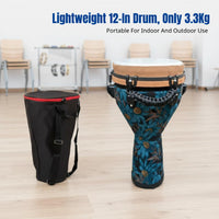 African Hand Drum Drum Easy to Learn   Bright Tone Percussion Instrument for Beginners