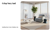 Tofu Block Sofa Nordic Aesthetic Living Room Furniture Minimalist design Lowstance for Families, Homeowners, Home leisure