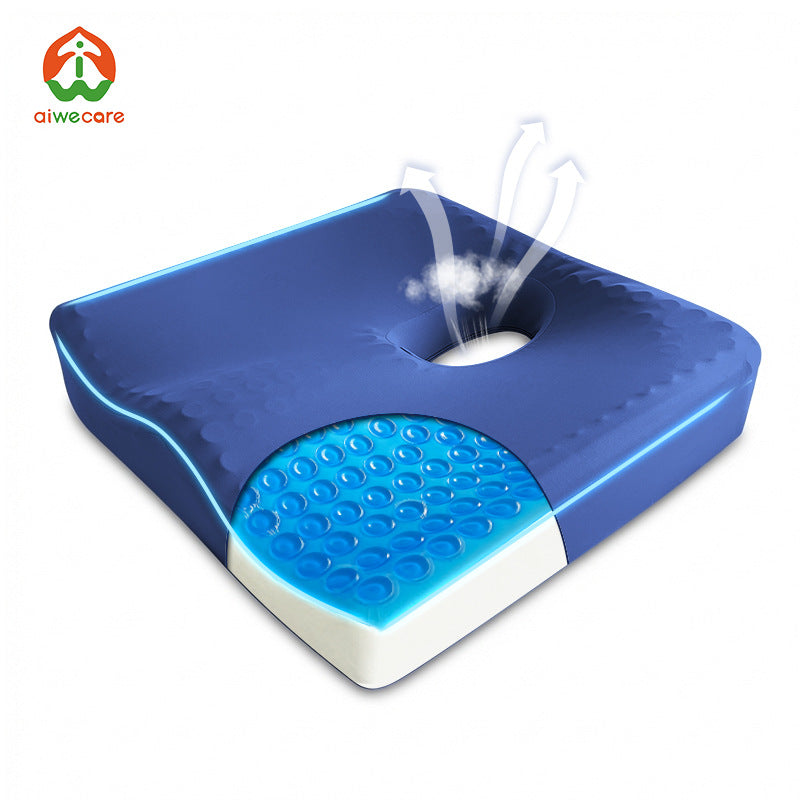 Wheelchair Seat Cushion for Pressure Sore Prevention, Gel Latex Cushion for Bedridden Elderly