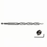 Spiral Fluted Inclined Hole Drill Bit Straight Shank Angled Wood Drill Bit