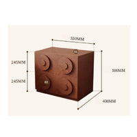 Retro Storage Cabinet Pre-Assembled Vintage Drawer Chest
