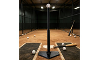 Batting Tee with Home Plate Base Rubber Batting Tee Heavy Duty Sports Gear for Baseball Athletes, Backyard Training, Field Exercises