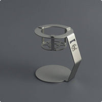 Silver Finish Turkish Coffee Stand Round Base Stainless Steel Coffee Stand