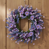 Artificial Flower Wreath Authentic-Looking Look Spring Flower Wreath All Household Decoration for Wall