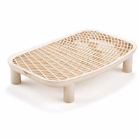 Easy-to-Clean Litter Tray with Grate Washable Litter Control Tray Sturdy Elevated
