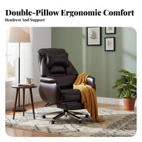 Reclining Computer Chair Support Padded Armrests for Executives, Students