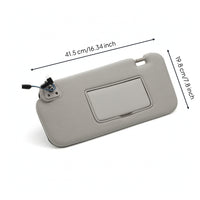 Gray Car Sun Visor with Mirror Replacement Car Sun Visor Easy Installation Automotive Part High Quality for Commuters