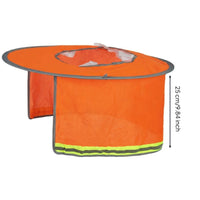 Hard Hat Shade with Neck Drape Lightweight Helmet Neck Shade Ventilated for Construction Sites