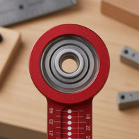 Circle-Drawing Ruler Printed Scale Markings Metal Center Point Ruler