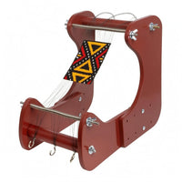 Wooden Bead Weaving Loom Metal Hooks Craft Tool Easy to Use for Crafters